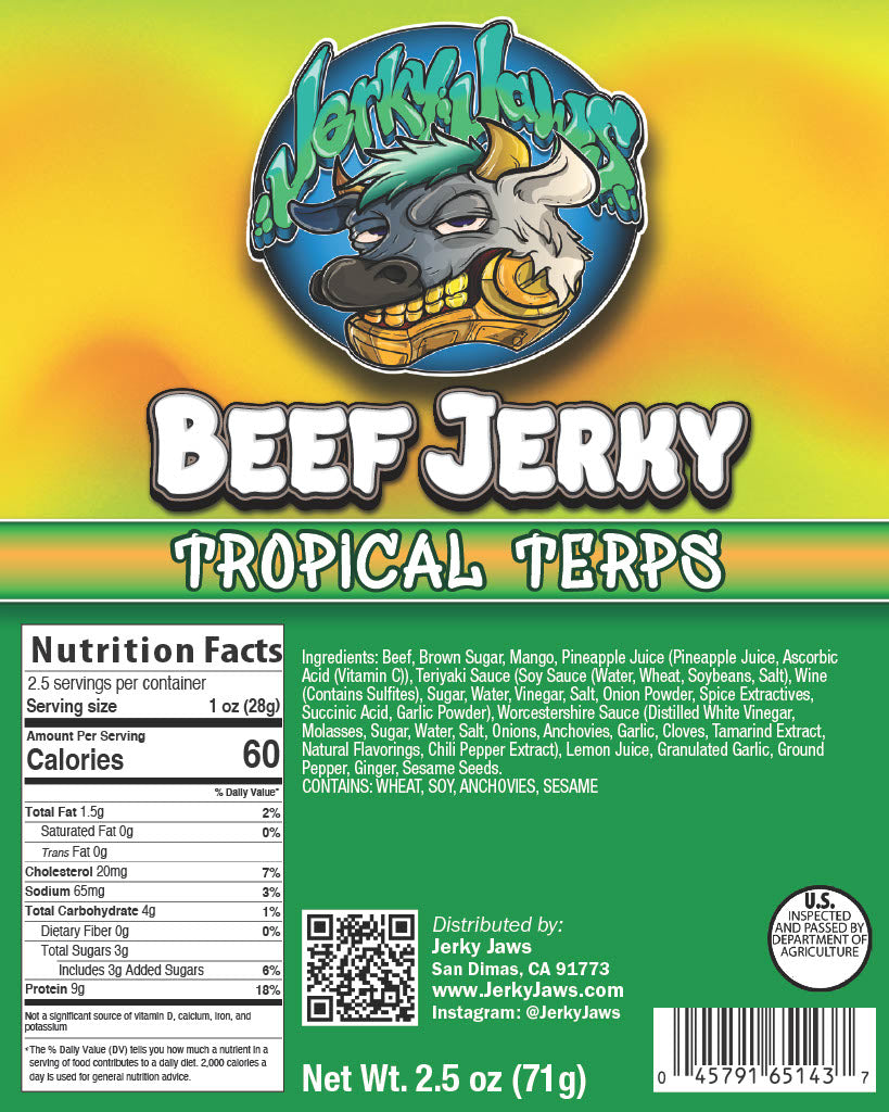 TROPICAL TERPS BEEF JERKY