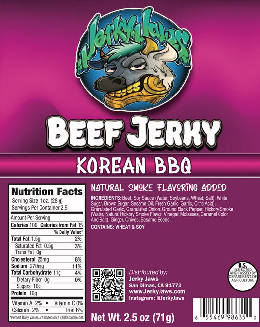 KOREAN BBQ BEEF JERKY